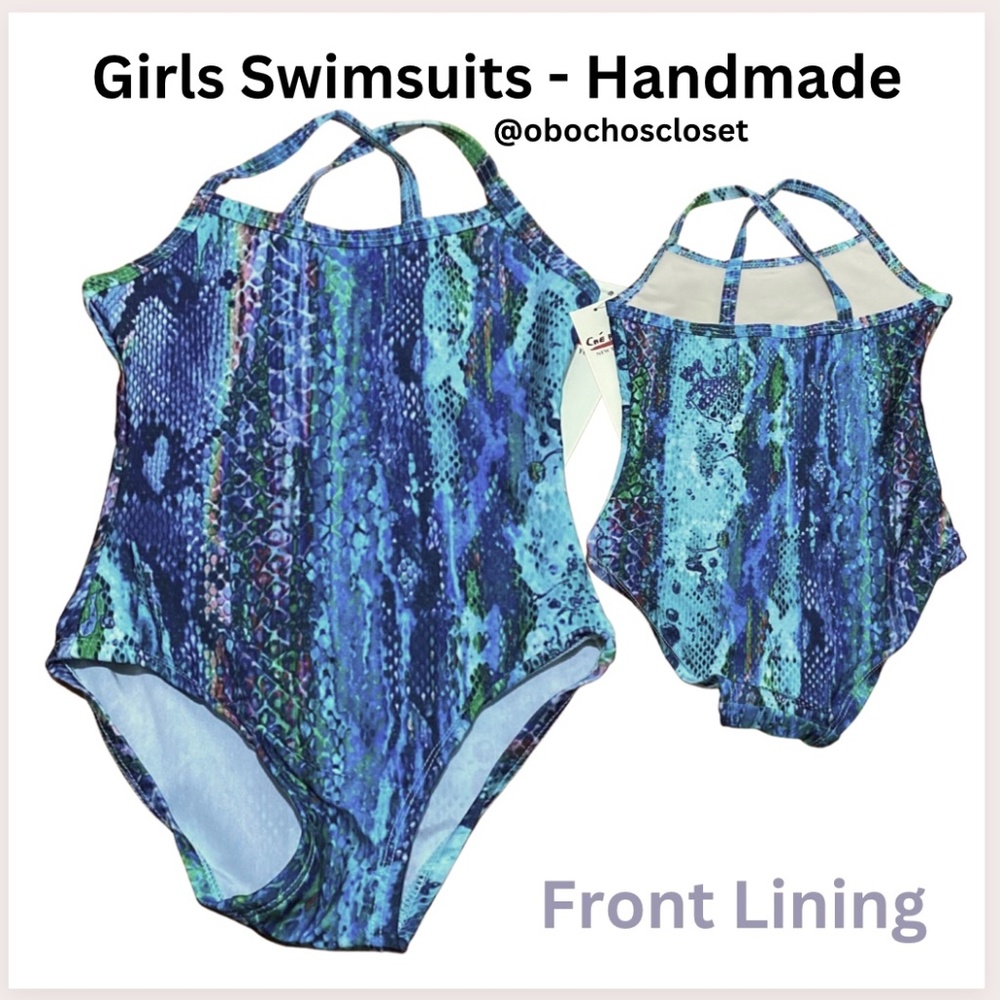 Swimsuit/ BUNDLE & SAVE/ Print: Blue Snake